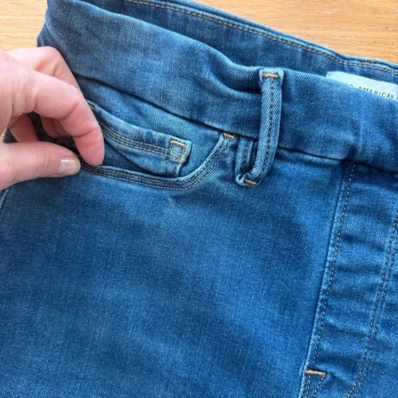 Good American Pull On Straight Power Stretch Jeans Size M Good Legs - Picture 13 of 14